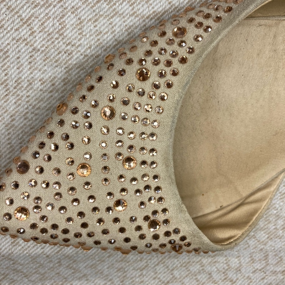 Big Buddha Studded Rose Gold Flats Size 9 - Picture 8 of 8